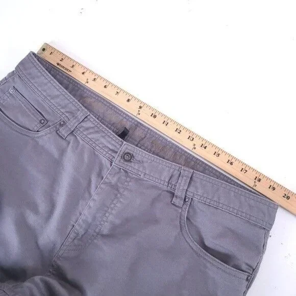 Prana Mens Bridger Gray Slim Fit Jeans Size 40x30 - Picture 5 of 11